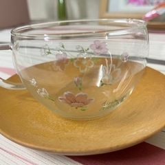 耐熱ティーカップセット　桜柄の画像