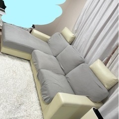 Lソファー　三人掛けの画像