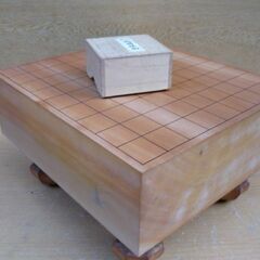 将棋盤・駒付き　脚付き