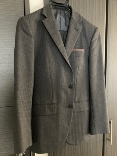松屋銀座オーダースーツ　メンズ　上下セット　セットアップ　グレー