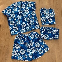 【受付終了】アロハシャツ　ペアルック　パジャマ　
