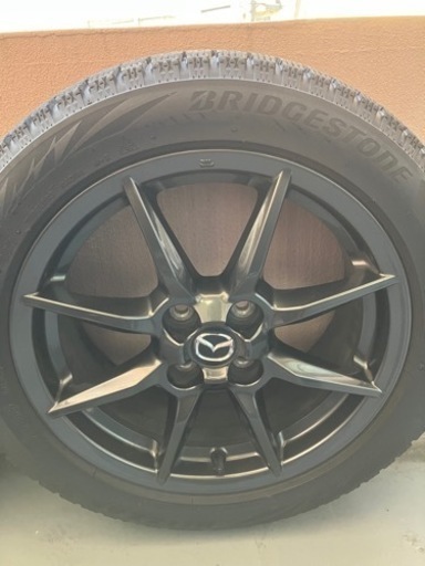 決まりました。NDロードスター純正ホイール　スタッドレスタイヤ付き