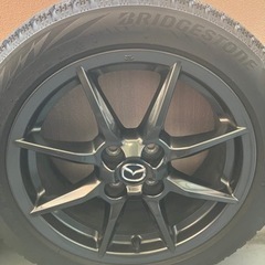 決まりました。NDロードスター純正ホイール　スタッドレスタイヤ付き