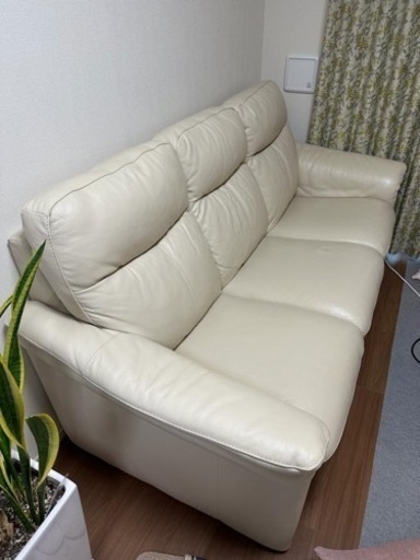 ソファ　三人掛け　本革