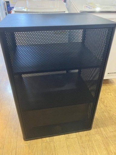 4/6 値下げ!⭐️人気⭐️IKEA イケア BEKANT ベカント 収納ユニット キャスター付き メッシュ ブラック NO.3591