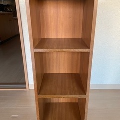 取引決定木製○３段収納ボックス　の画像