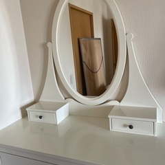 IKEA ヘムネス　ミラーチェスト　白　ドレッサーの画像