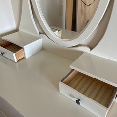 IKEA ヘムネス　ミラーチェスト　白　ドレッサーの画像