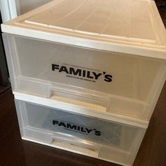 大きい収納ケース×2の画像
