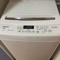 洗濯機　hisense HW-G75Aの画像
