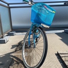 24インチ　室内保管自転車　タイヤ、サドルほぼ新品