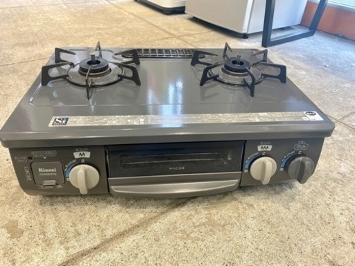 グリル未使用！ リンナイ LP ガスコンロ ガステーブル 2018 中古