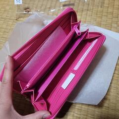 [決まりました]　　ねこ　ピンク　長財布　　新品未使用の画像