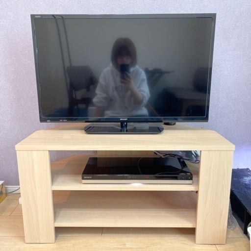 テレビ、テレビ台、Blu-rayディスク(予約機能付) ※兵庫県加古川市引取希望