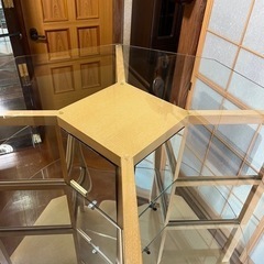 ディスプレイガラス棚　八角形の画像