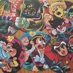激安！！！売り切り★1960～1970年代(昭和40～50年代)の懐かしい丸面子7枚セットです★格安・お買得品！お見逃しなく！の画像