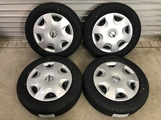 【S2853】22年 新品タイヤ 155/65R13 ヨコハマ S306 日産 モコ MG22S 純正鉄ホイール 4本