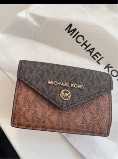 新品未使用MICHAEL KORSトライフォールド フラップ ウォレット　MK