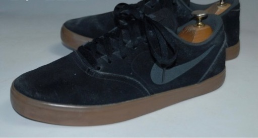 スニーカー　NIKE   SBチェック　スエード  27.5cm ブラック