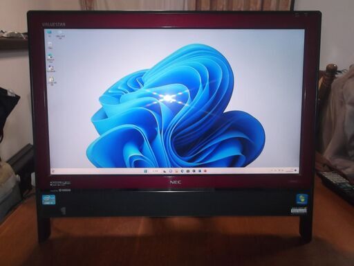 Windows11のNEC一体型パソコン　SSD240GB　メモリ4GB