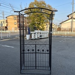 アイアンアーチ ガーデンアーチ ガーデニング ウッドデッキ 園芸...