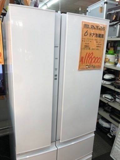 売り切れました！2022年製！美品！MITSUBISHI 462L 6ドア冷蔵庫