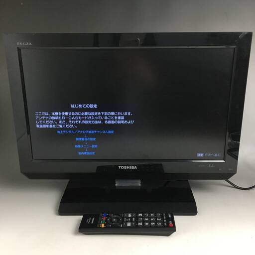 UNY3/9 TOSHIBA/東芝 REGZA 19V型 レグザ 液晶カラーテレビ 19A2 2011年製 リモコン付き ※初期化済 動作保証