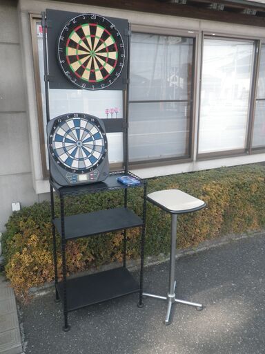 ■配達可■ダーツスタンド 　ダーツボード　サイドテーブル　セット 一式 バード/ソフト