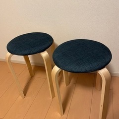 普通の丸椅子２個セット