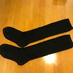ハイソックスとタイツ　黒