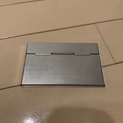 名刺入れ　メタル　スライド式の画像