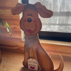 インテリア　犬　わんちゃん　トールペイント