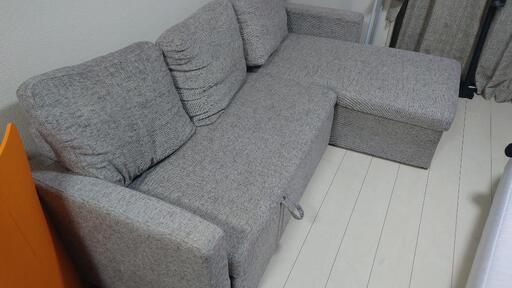 値下 カウチ ソファベッド 美品 ラルコ 取りに頂ける方 larco 収納機能あり
