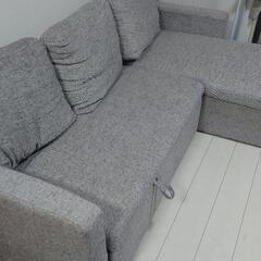 値下 カウチ ソファベッド 美品 ラルコ 取りに頂ける方 larco 収納機能ありの画像