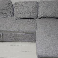 値下 カウチ ソファベッド 美品 ラルコ 取りに頂ける方 larco 収納機能ありの画像