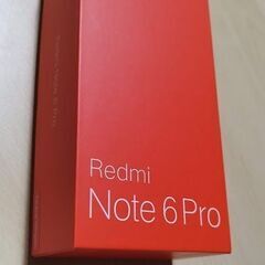 ジャンク扱い　Xiaomi Redmi Note 6 Proの画像