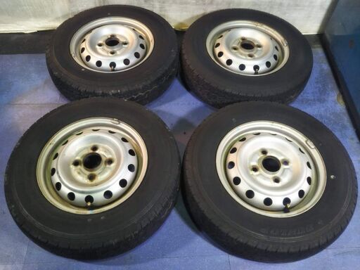 夏 ミツビシ 三菱 ミニキャブ 12インチ 軽自動車 軽トラ【富山】夏 145R12LT（145/80R12LT）6プライ 6PR 軽トラック 中古4本