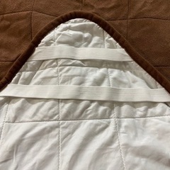 茶色　敷きカバーの画像