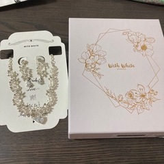 ブライダル　ネックレス　イヤリング　セットの画像