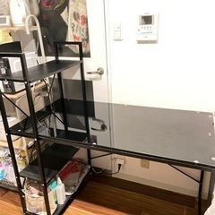 【受渡し決定】無料！ガラスデスク　テーブル