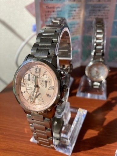 CITIZEN シチズン XC クロスシーQZ  F500-T002382 クロノグラフ デイト レディース腕時計