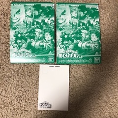 僕のヒーローアカデミア　クリアビジュアルポスター2枚セット、ポストカードの画像