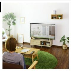 大阪市　中古　テレビボード　幅90cm　ナチュラルの画像