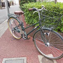 受渡し者決定しました】27インチ自転車 オートライト 6段ギア