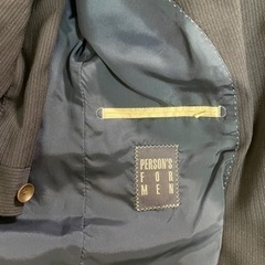 PERSON'S FOR MEN ネイビースーツ上下【ストライプ】の画像