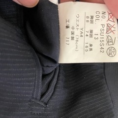 PERSON'S FOR MEN ネイビースーツ上下【ストライプ】の画像