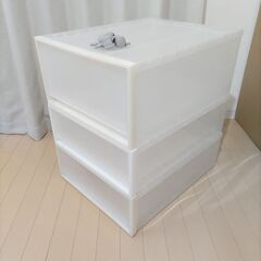 【無料・手渡し】無印良品 クローゼットケース 3つ
