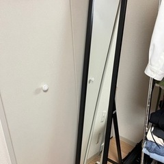 取引中　姿見　鏡　黒