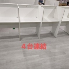 ②パネルライトデスク　机、　オフィスデスク、テーブルの画像
