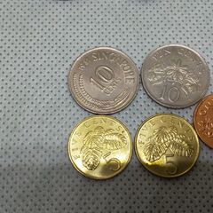 外国貨幣　シンガポール　硬貨　コインの画像